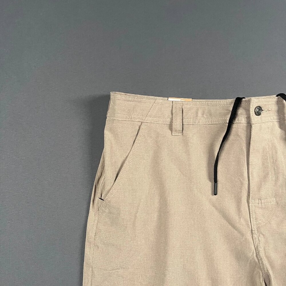 NEW PrAna Shorts Mens 40 Brown Tan 8 Inch Chino Lightweight Adventure Hybridizer - Picture 2 of 13